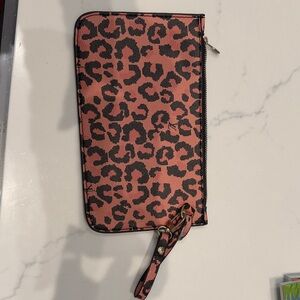 Leopard Print Zip Wallet